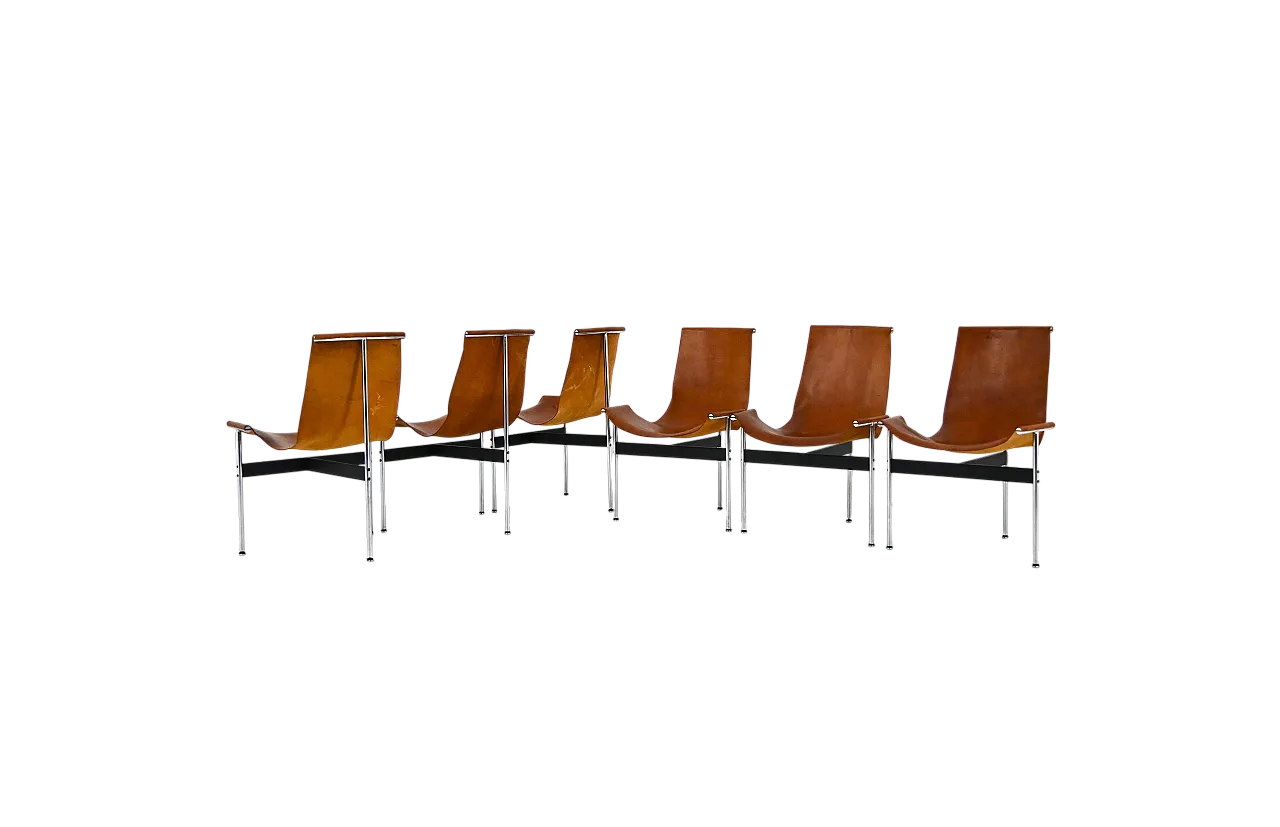 6 sedie 3LC T di William Katavolos per Laverne International, 1952 14