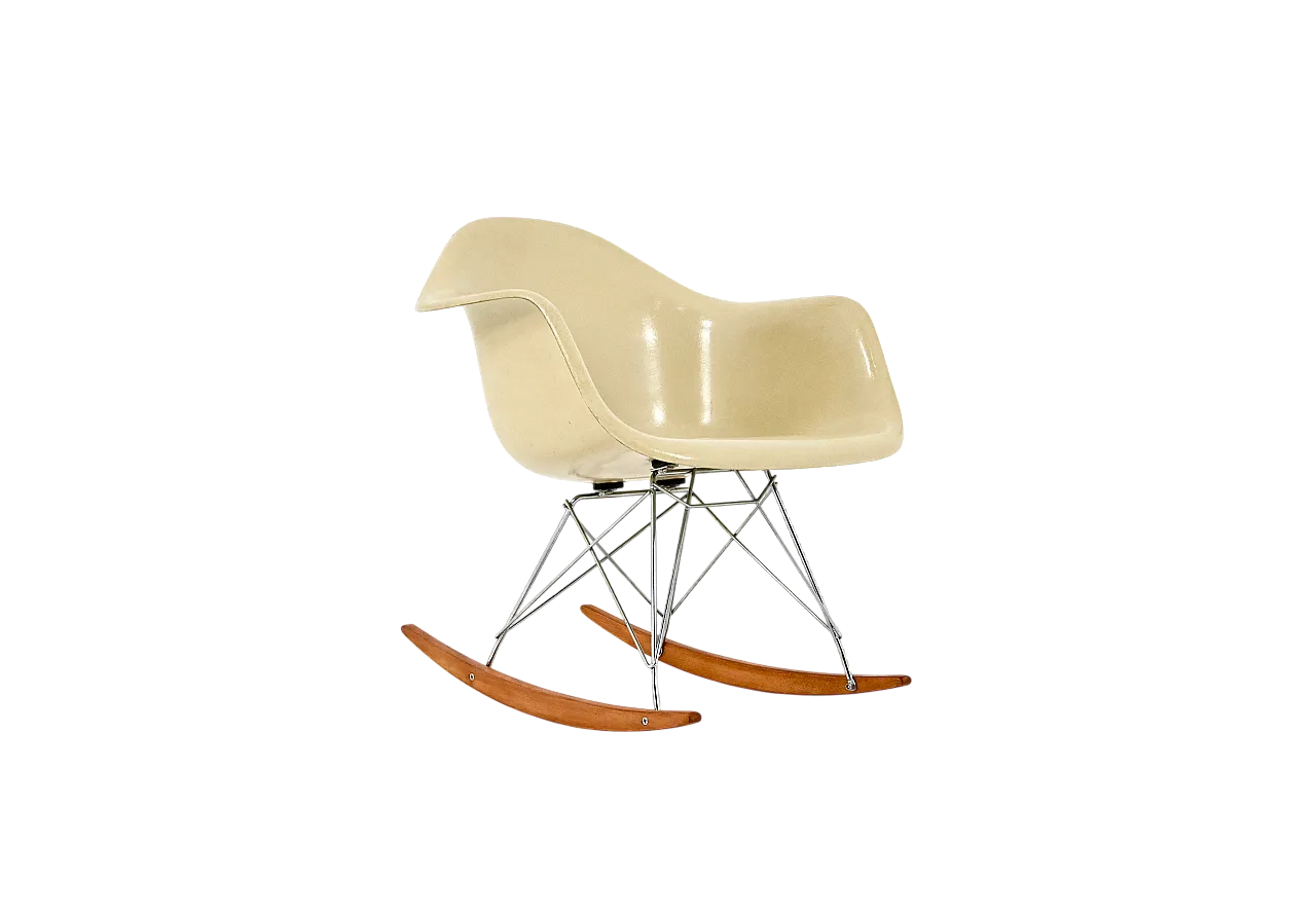 Sedia a dondolo RAR di Charles & Ray Eames per Herman Miller, anni '60 13