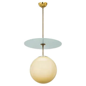 Lampada a sospensione per Taito di Paavo Tynell, anni '30