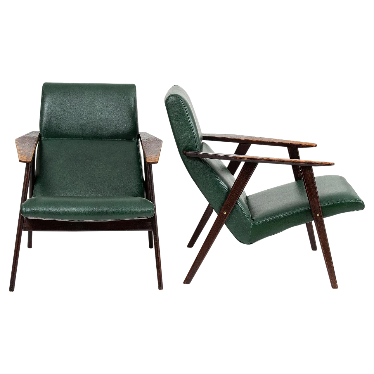 Pair of Mid-Century Modern Armchairs 1960s 8