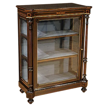 Vetrina inglese intarsiata, '800