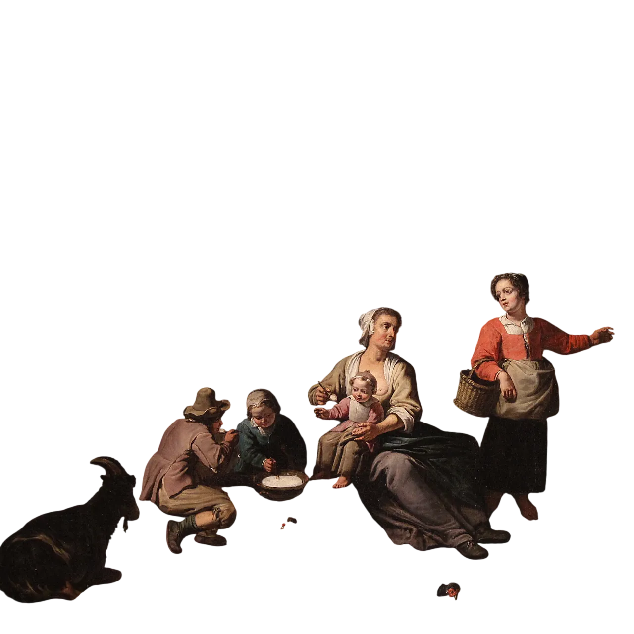 Flemish genre scene painting, 17th century 18