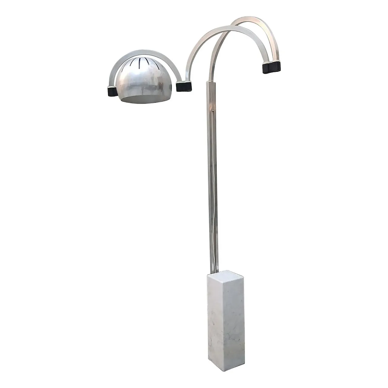 Extensible arch lamp in metal and marble by Goffredo Reggiani, 1970s 1