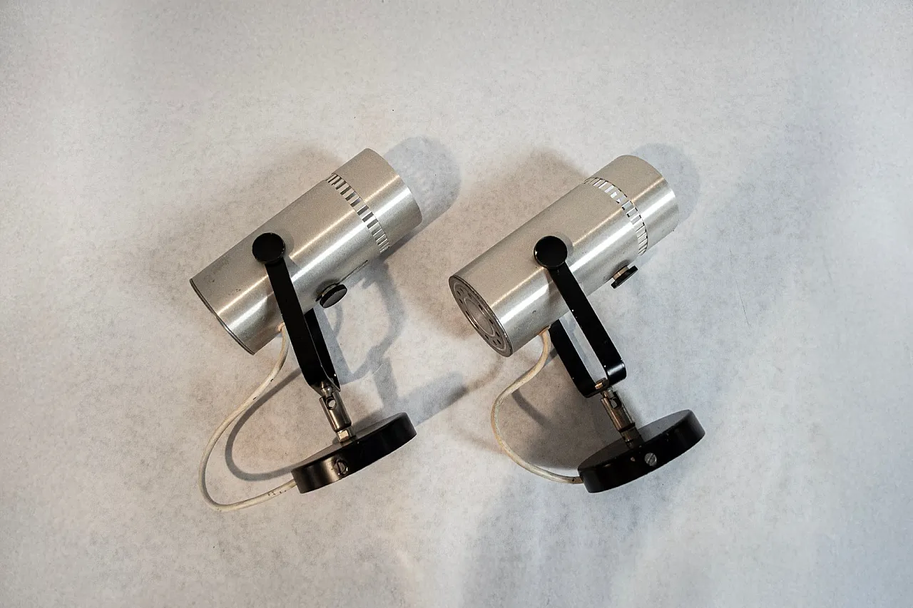 Coppia di faretti di Gaetano Sciolari, anni '60 4