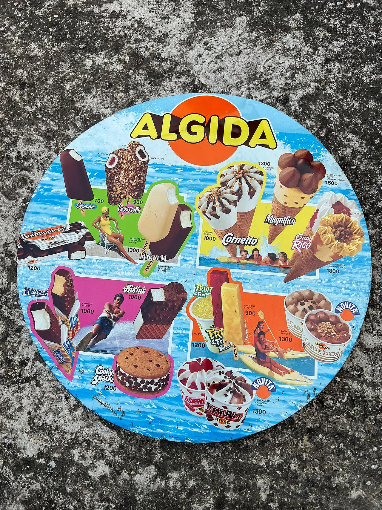 Algida ice cream advertising sign, 1990s 2