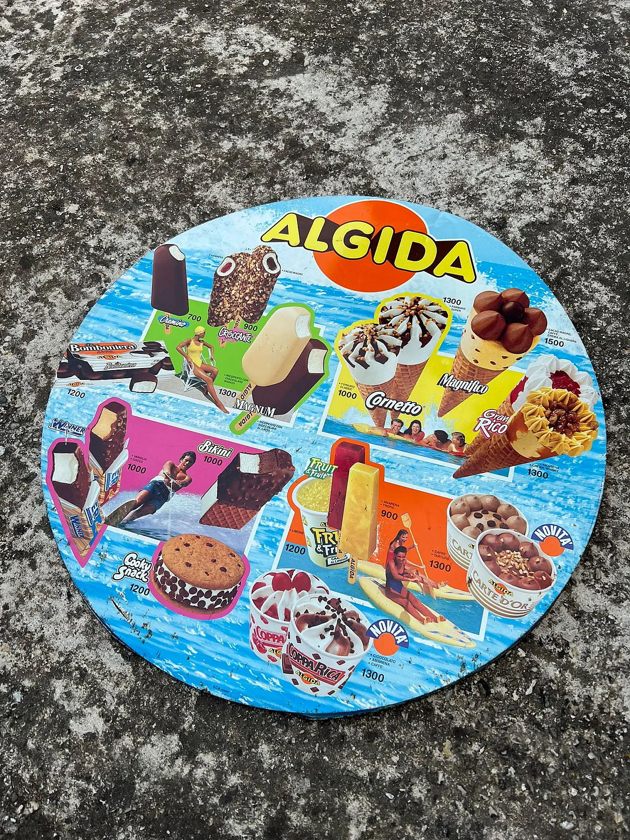 Algida ice cream advertising sign, 1990s 3