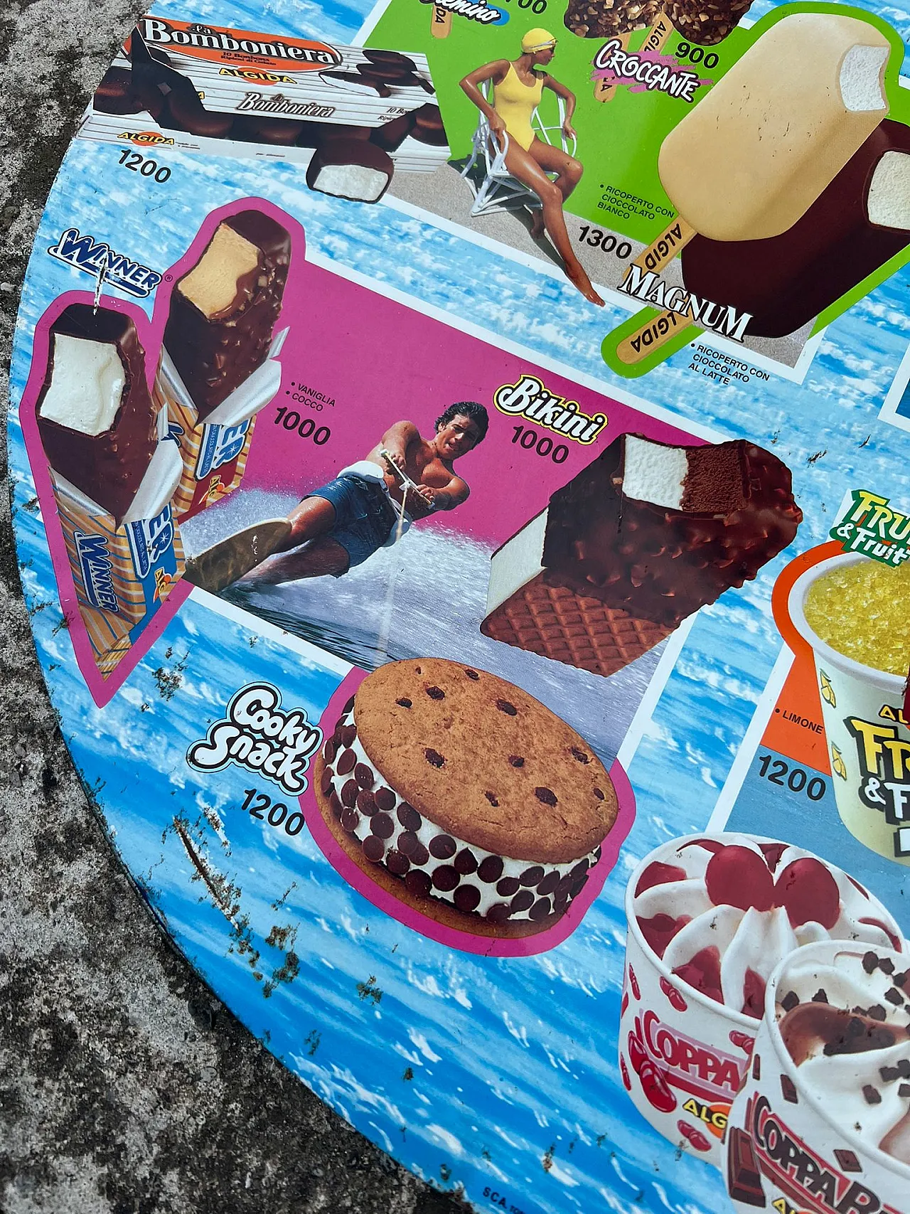 Algida ice cream advertising sign, 1990s 4