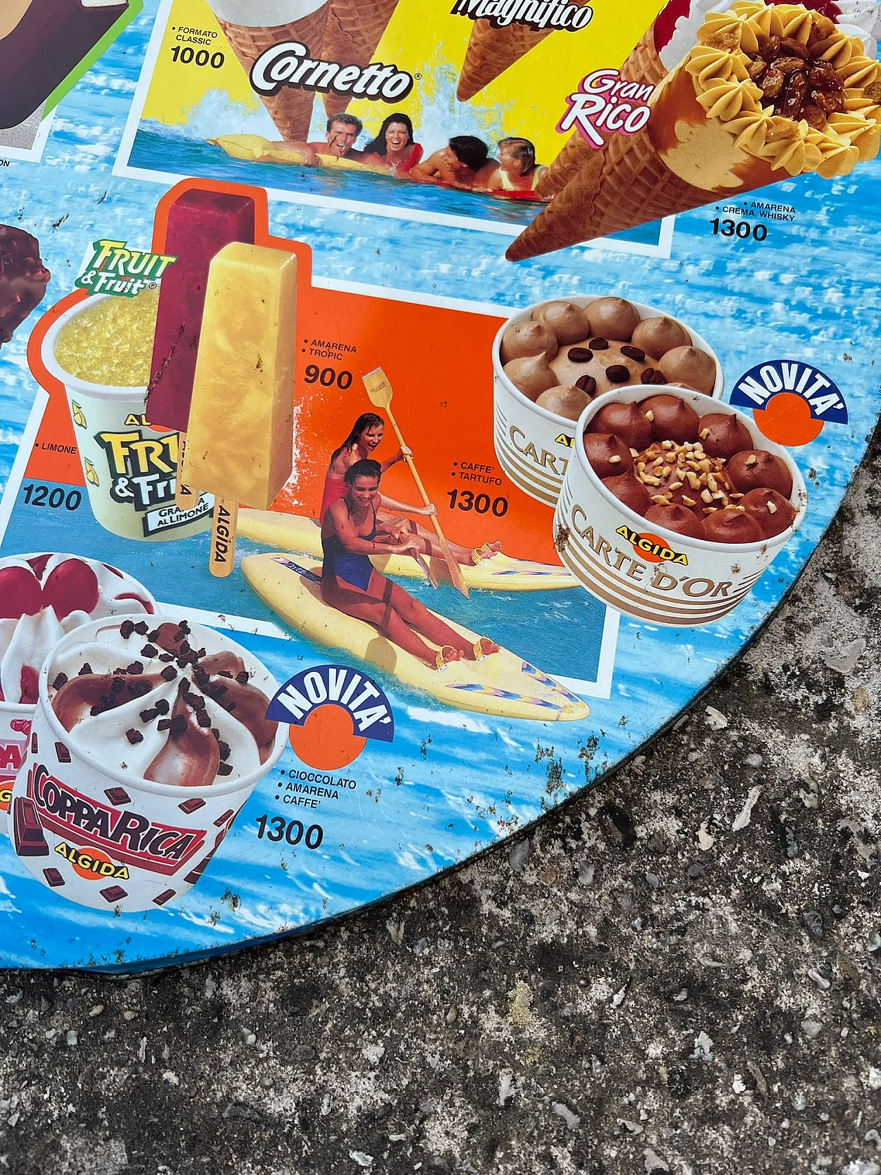 Algida ice cream advertising sign, 1990s 5