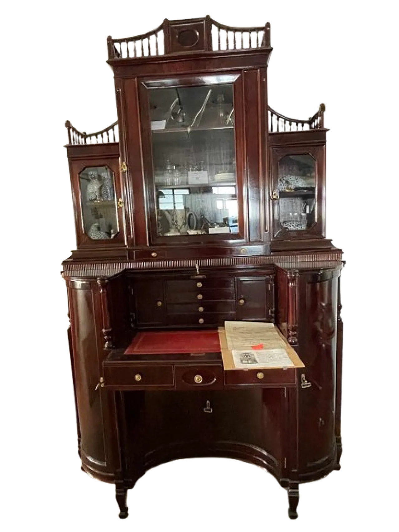 Secretaire inglese Sheraton replica del 1805 3