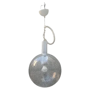Sfera lamp in bollicine glass by Afra & Tobia Scarpa for Flos, 1960s