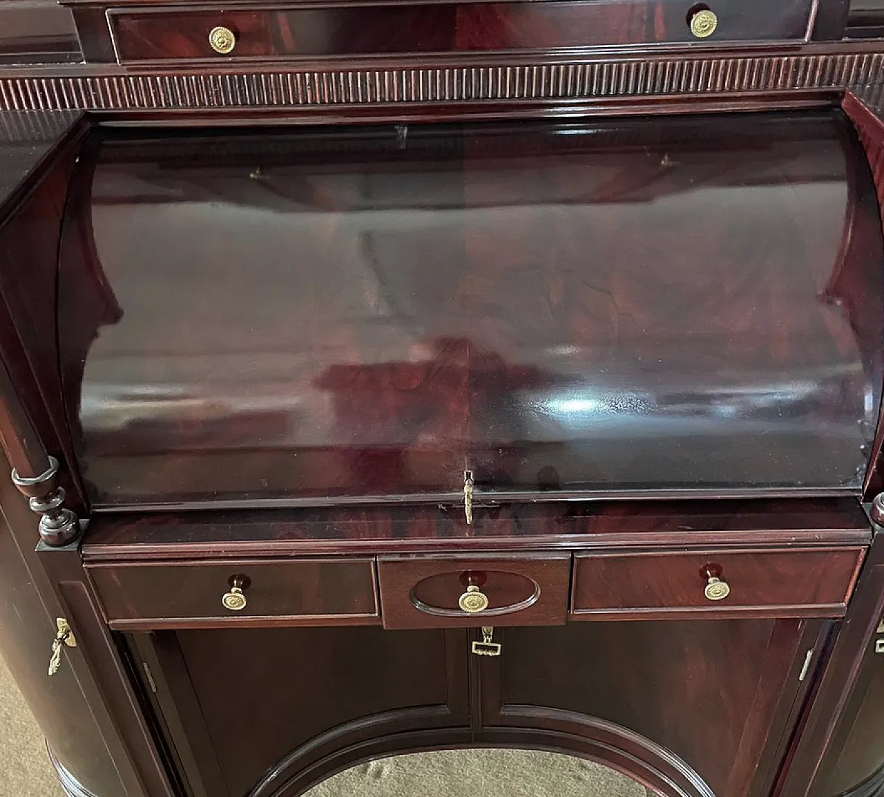 Secretaire inglese Sheraton replica del 1805 7