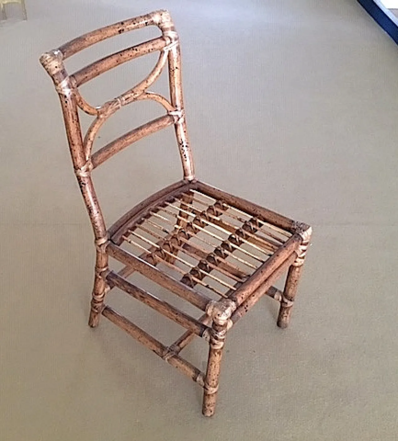 4 sedie in rattan McGuire San Francisco USA, anni '90 2