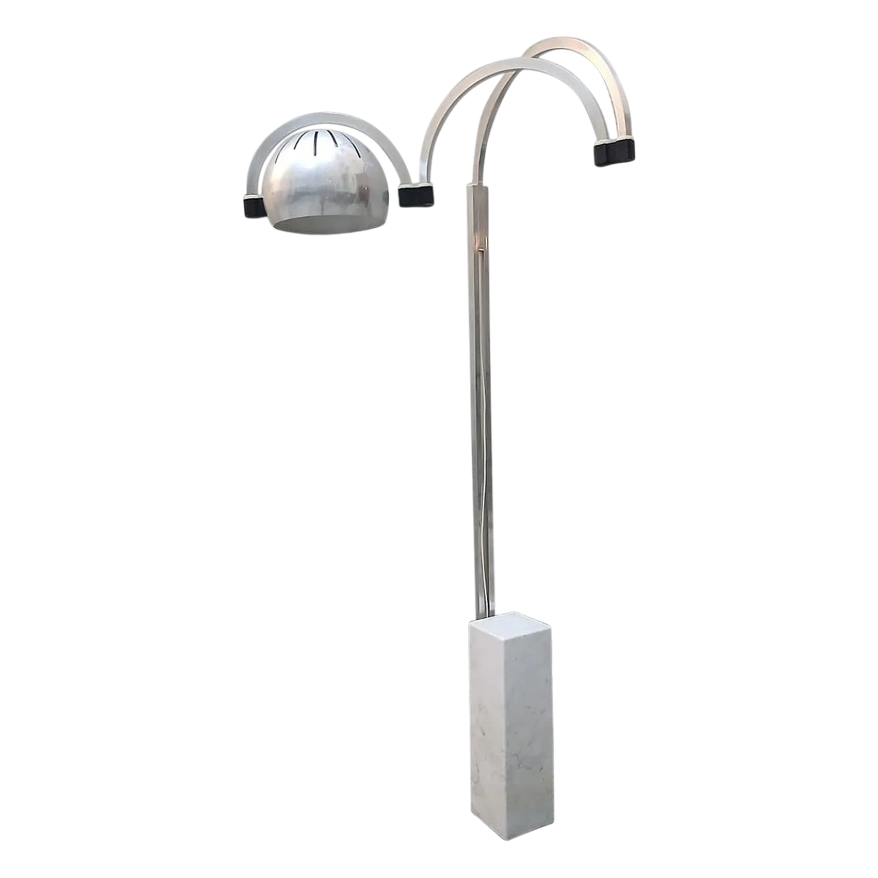 Extensible arch lamp in metal and marble by Goffredo Reggiani, 1970s 16