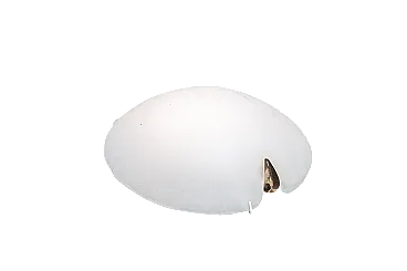 Lampada da soffitto o da parete in vetro di Murano di Mazzega, anni '80