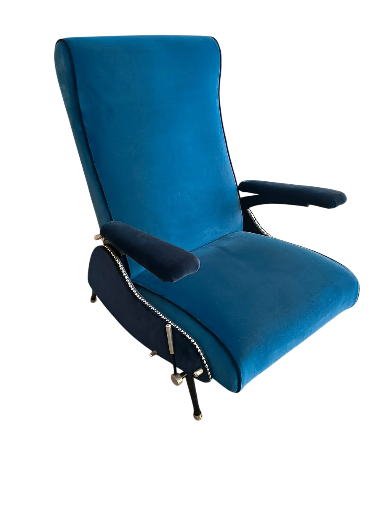 Sedia reclinabile con maniglia, anni '50 12