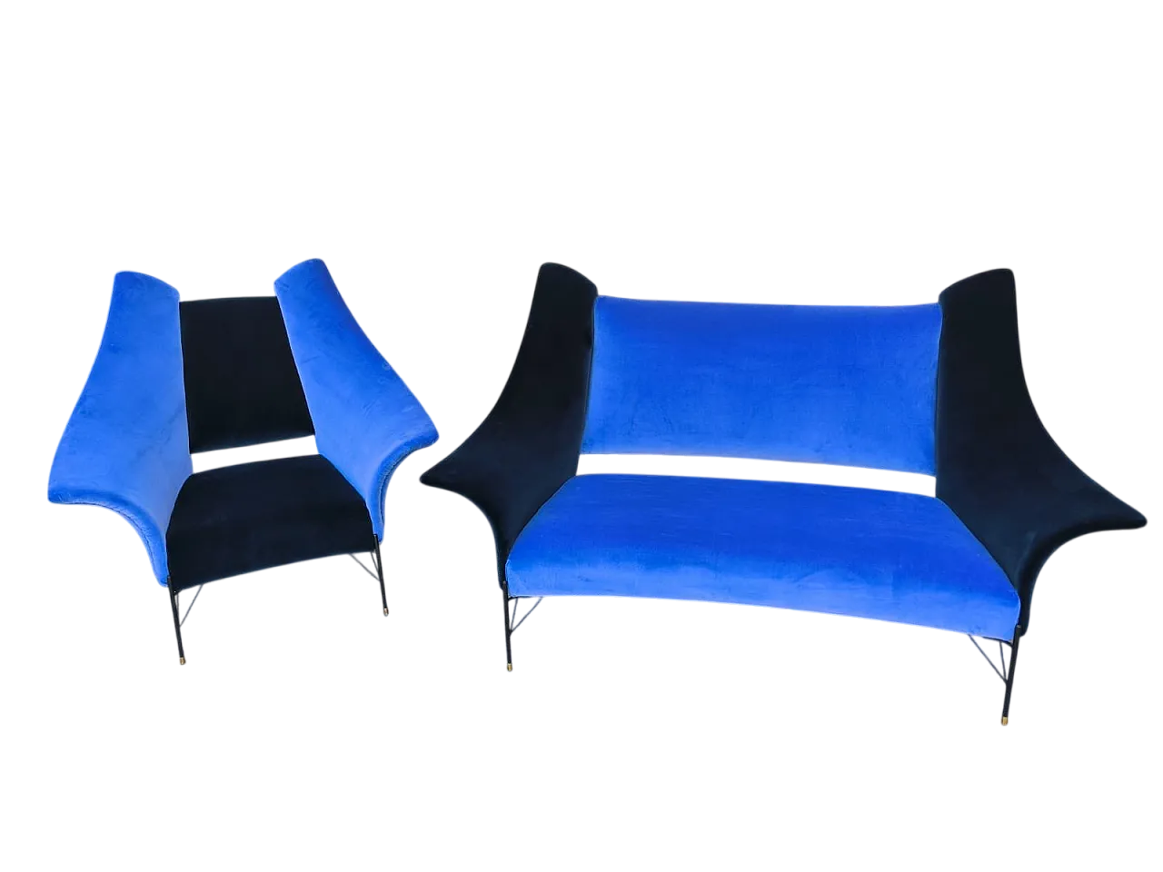 Poltrona e divano, anni '70. 16