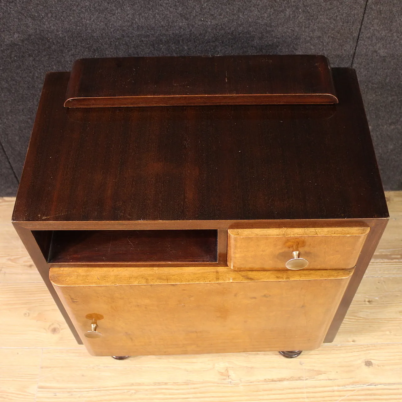 Pair of Italian bedside tables, 60s 9