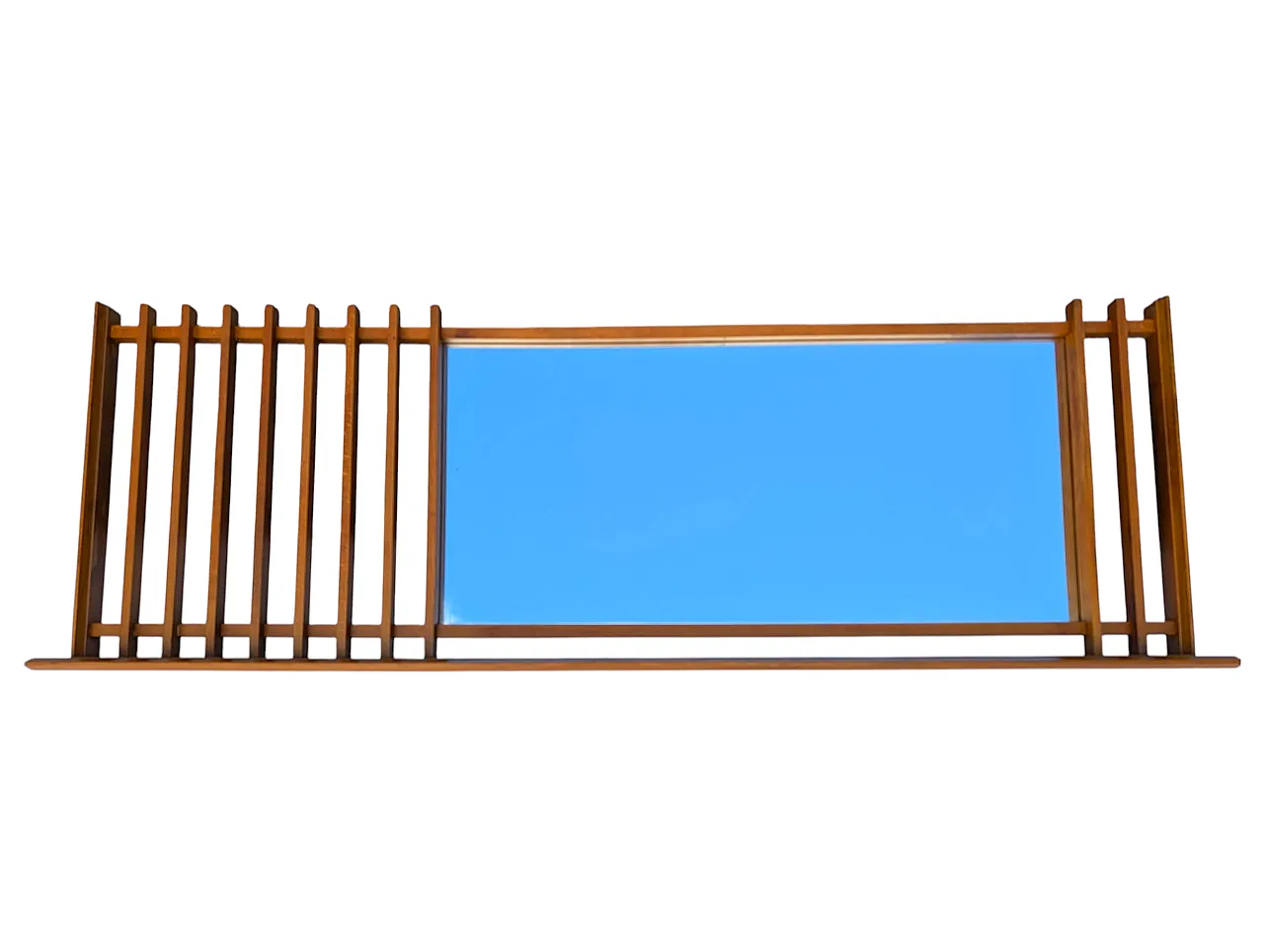 Specchio in legno teak targati Sacilese, Italia anni 60 1