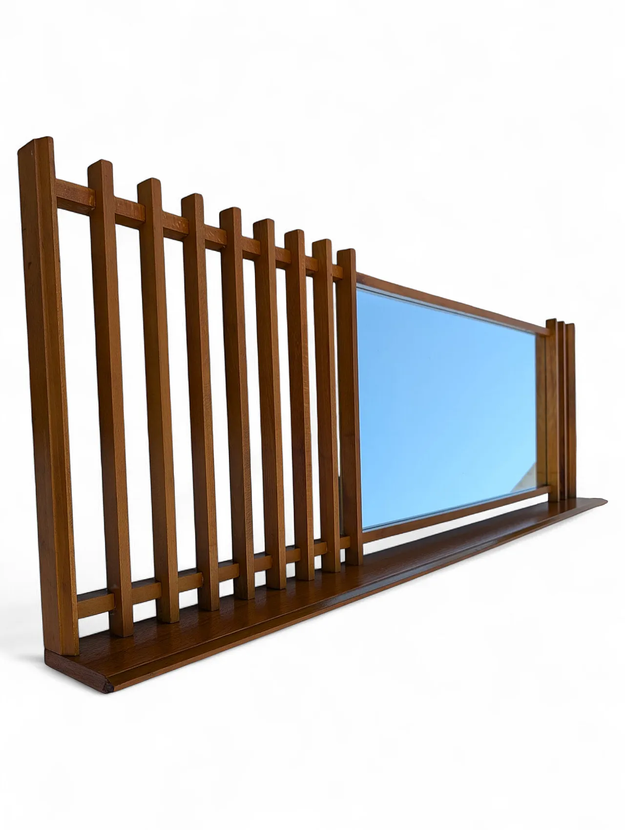 Specchio in legno teak targati Sacilese, Italia anni 60 4