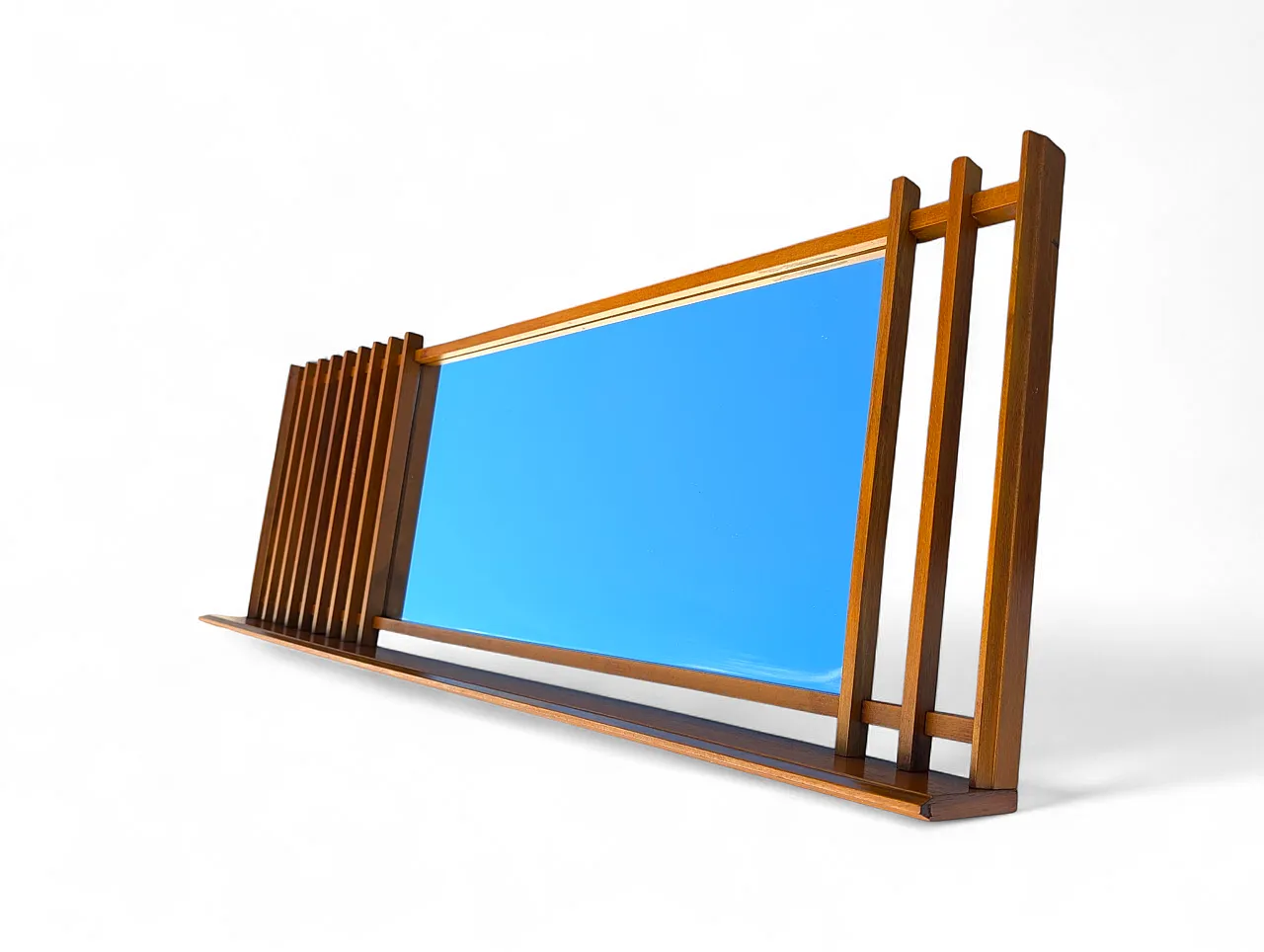 Specchio in legno teak targati Sacilese, Italia anni 60 5