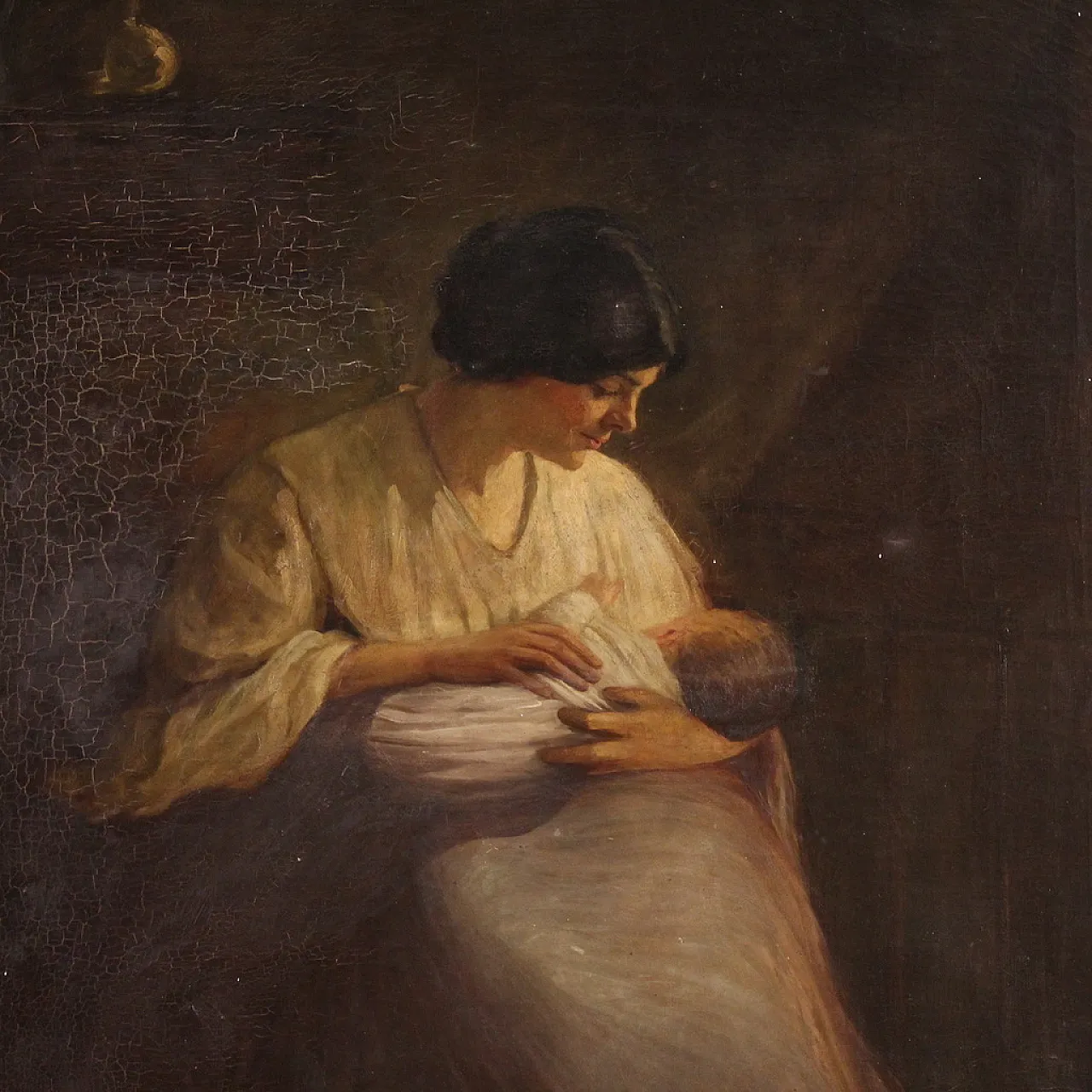 Spanish interior scene painting, 20th century 3