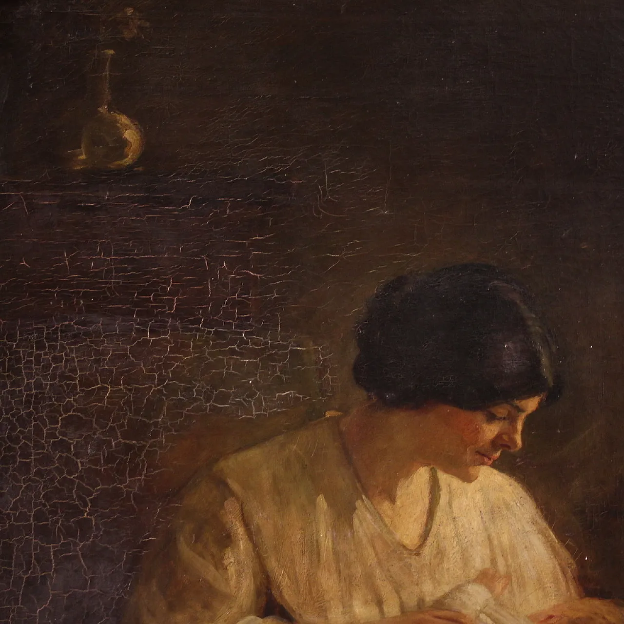 Spanish interior scene painting, 20th century 11