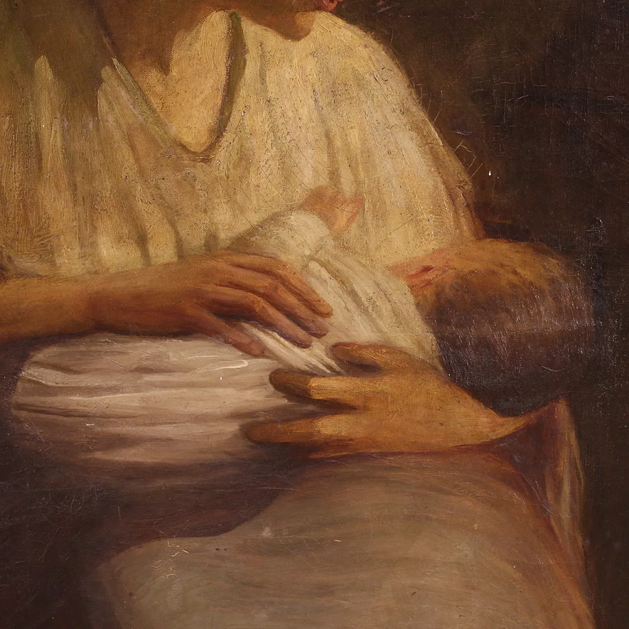 Spanish interior scene painting, 20th century 14