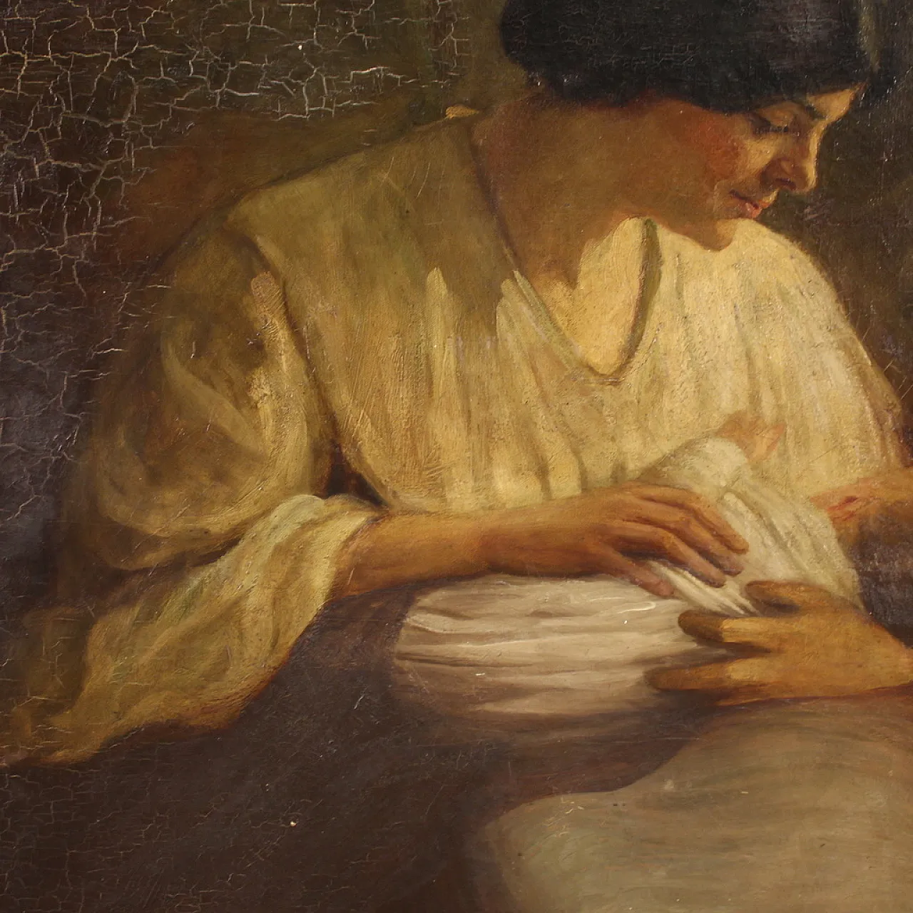 Spanish interior scene painting, 20th century 15