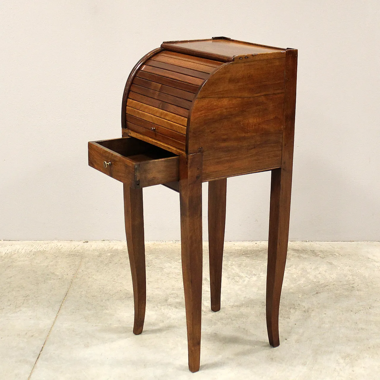 Comodino Direttorio in noce '700 Italia 5