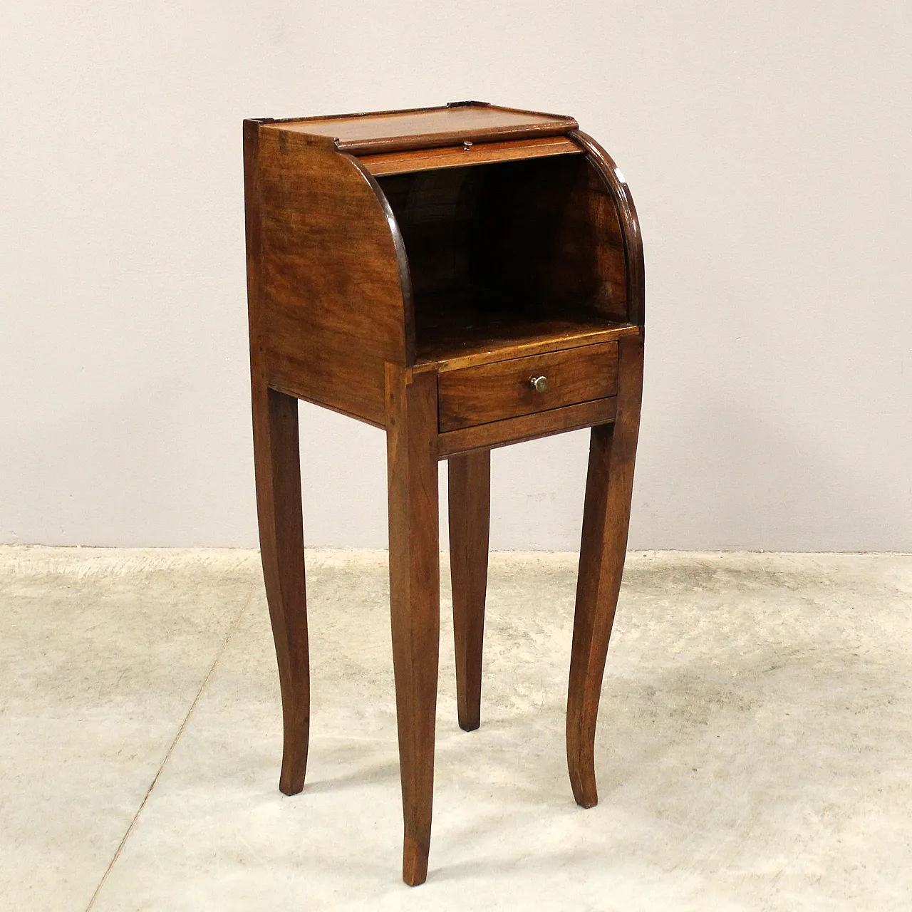 Comodino Direttorio in noce '700 Italia 6