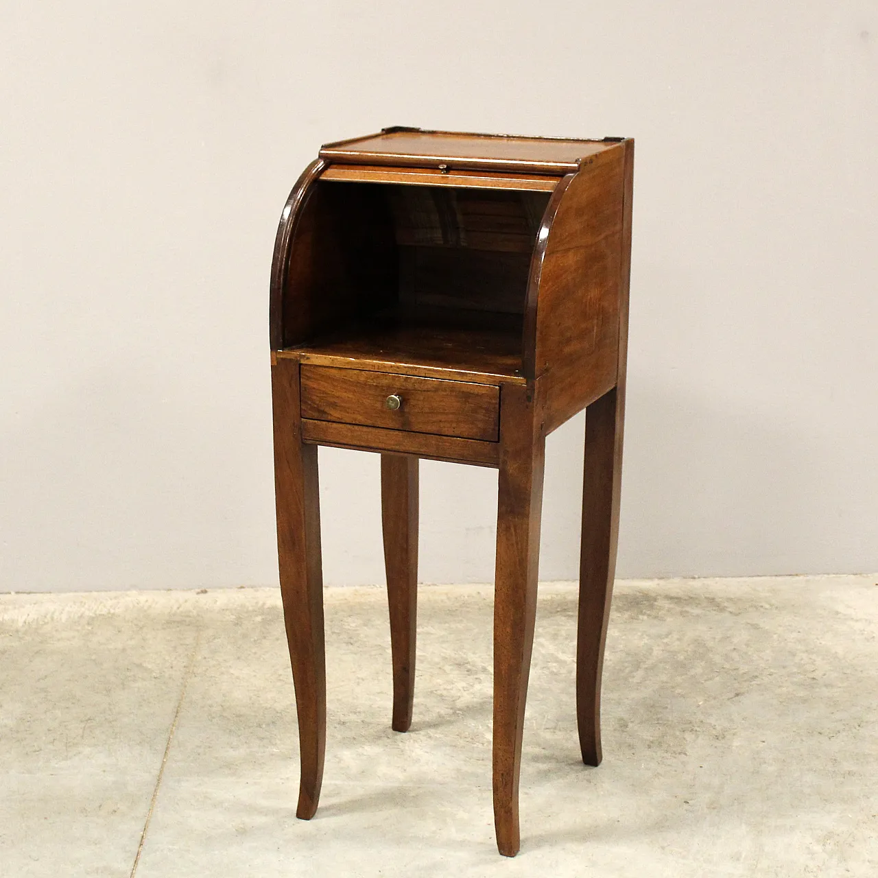 Comodino Direttorio in noce '700 Italia 7