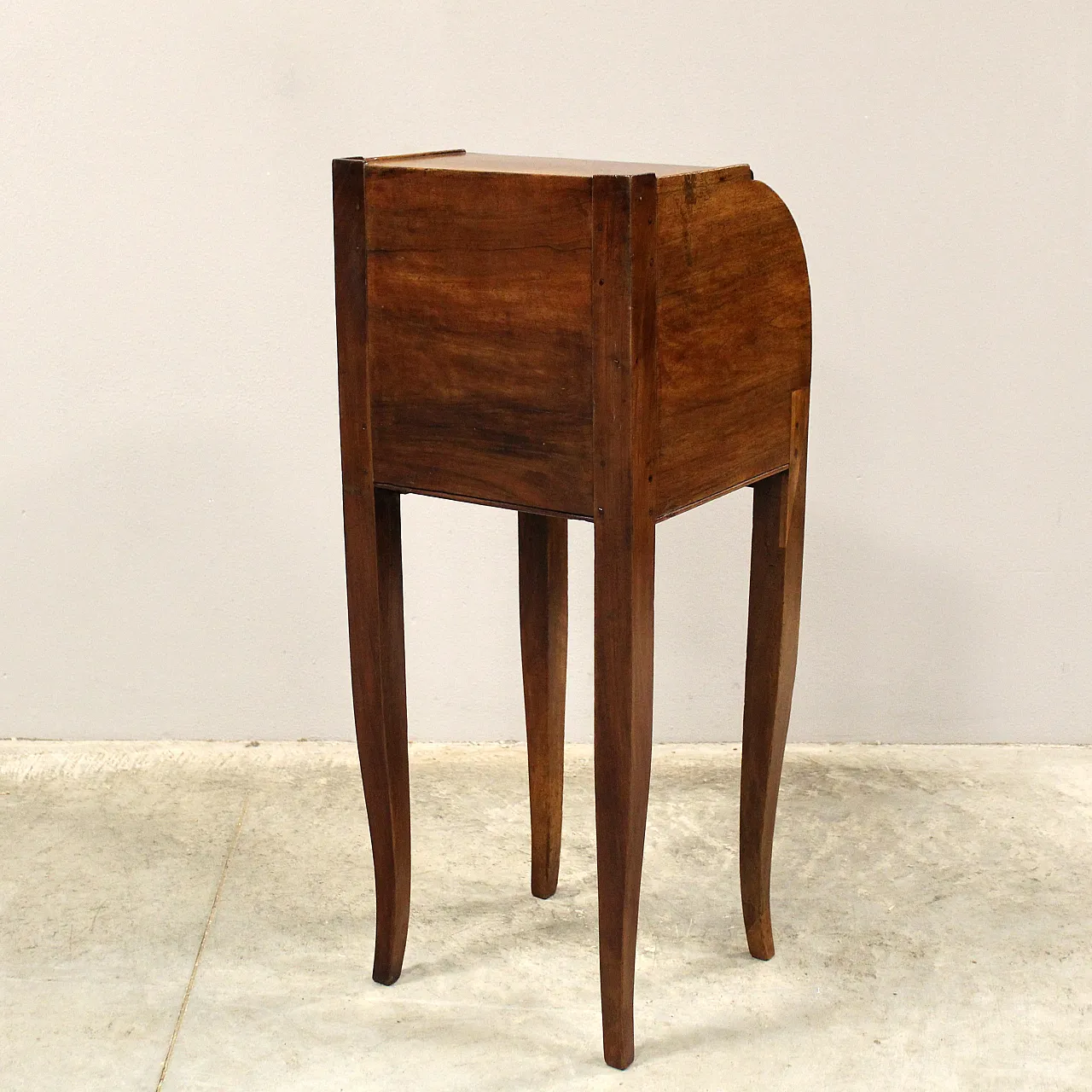 Comodino Direttorio in noce '700 Italia 12