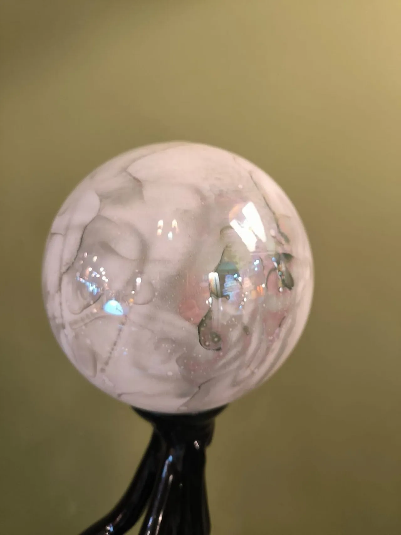 Ceramic lamp with sphere, 1980s 3