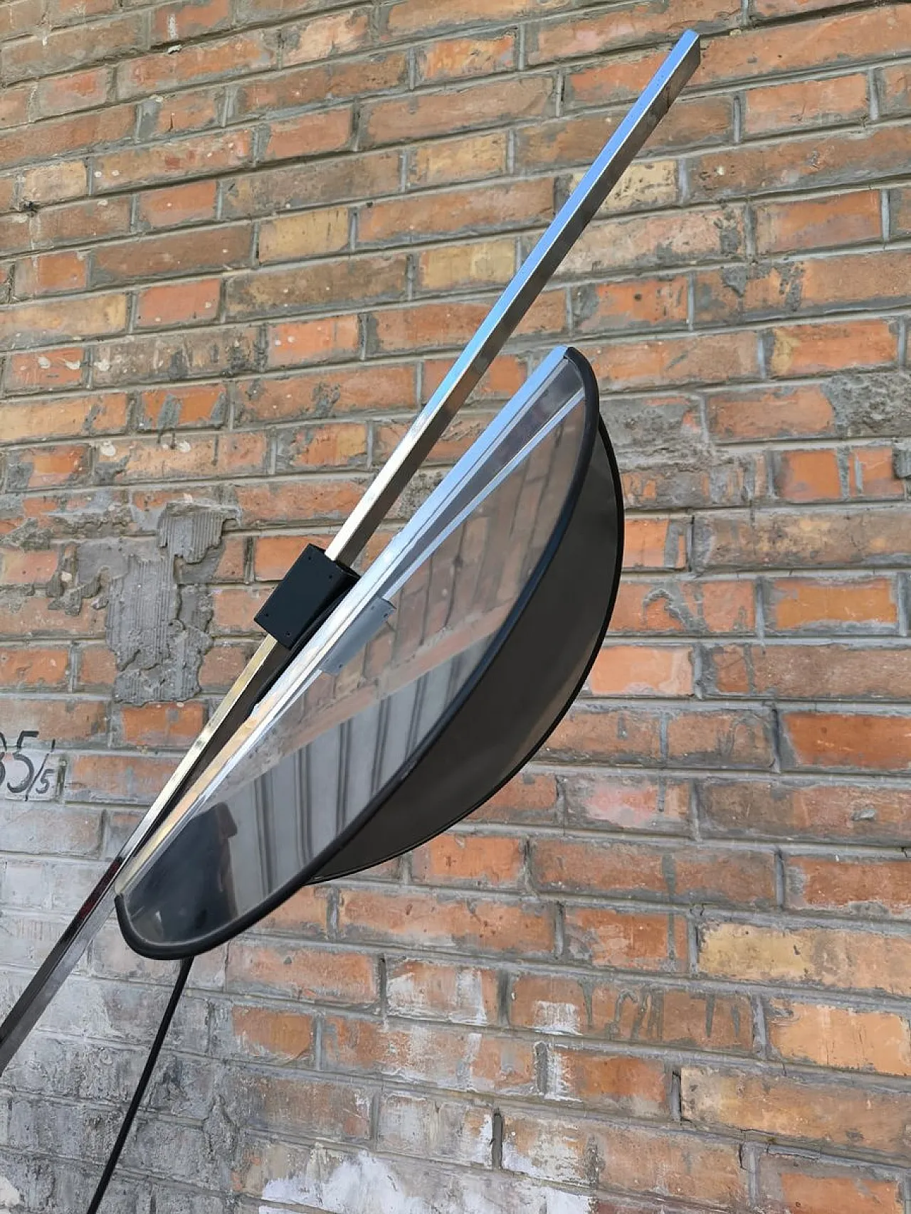 Lampada da terra Compass regolabile in acciaio, anni '70 12