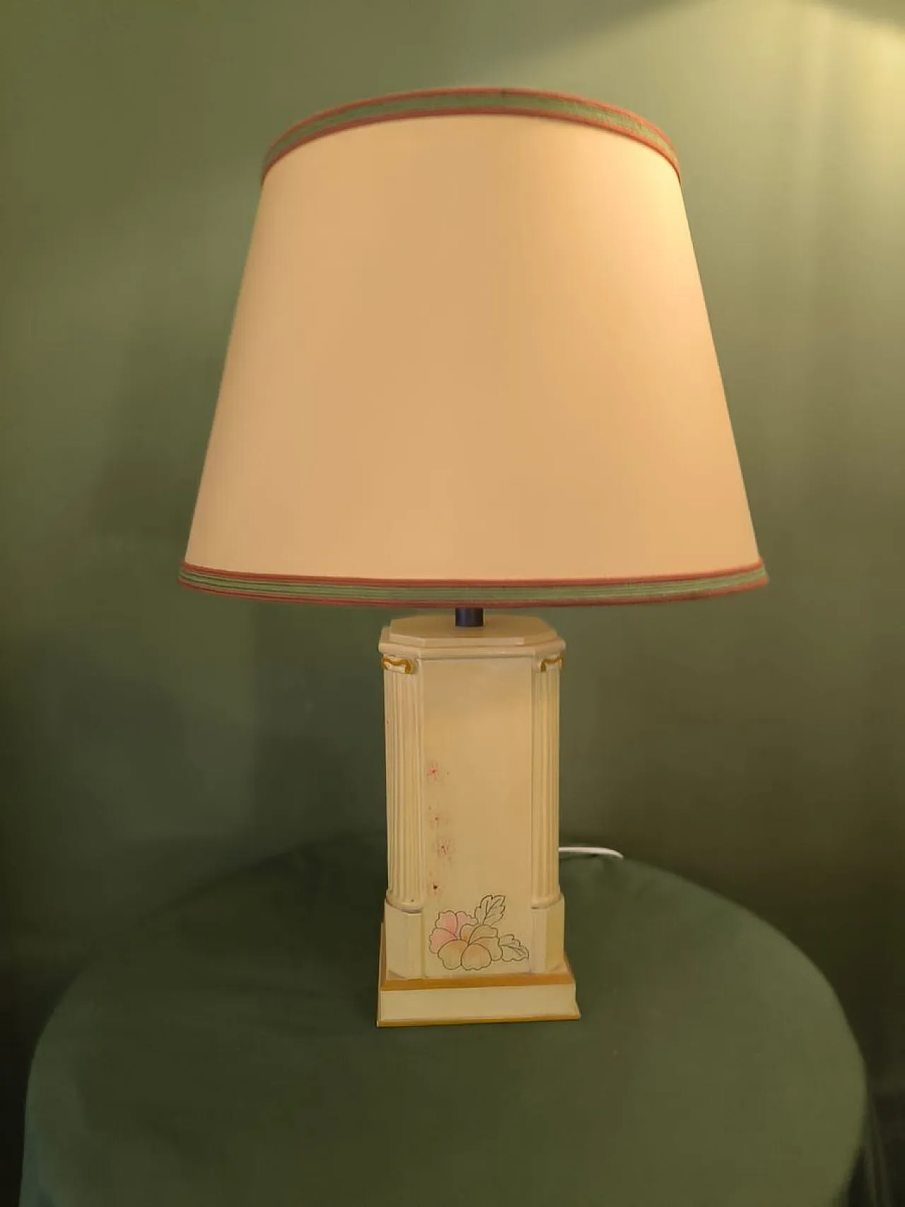 Pair of wooden lamps by Valentino, 1970s 2