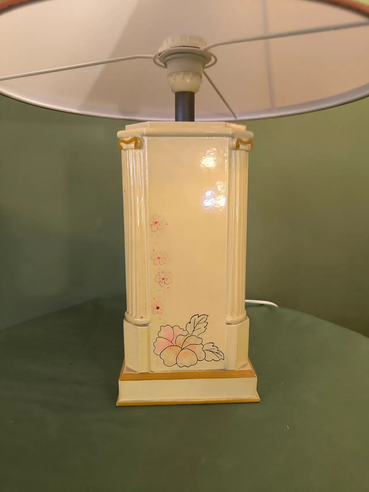 Pair of wooden lamps by Valentino, 1970s 3