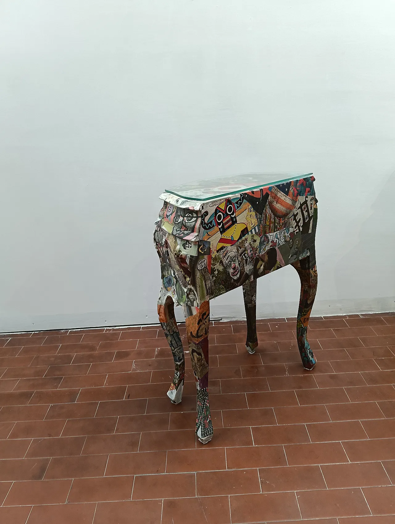 Coppio di comodini decoupage artistico, 2000 13