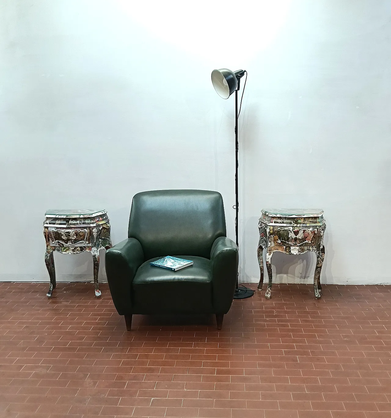 Coppio di comodini decoupage artistico, 2000 24