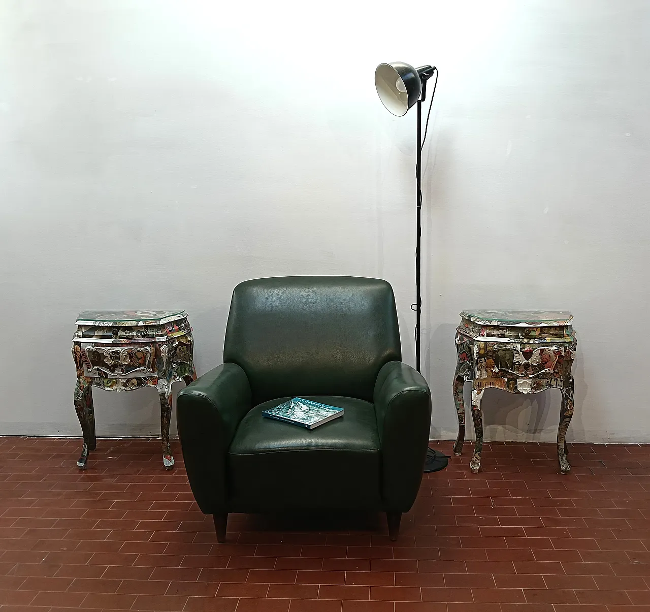 Coppio di comodini decoupage artistico, 2000 25