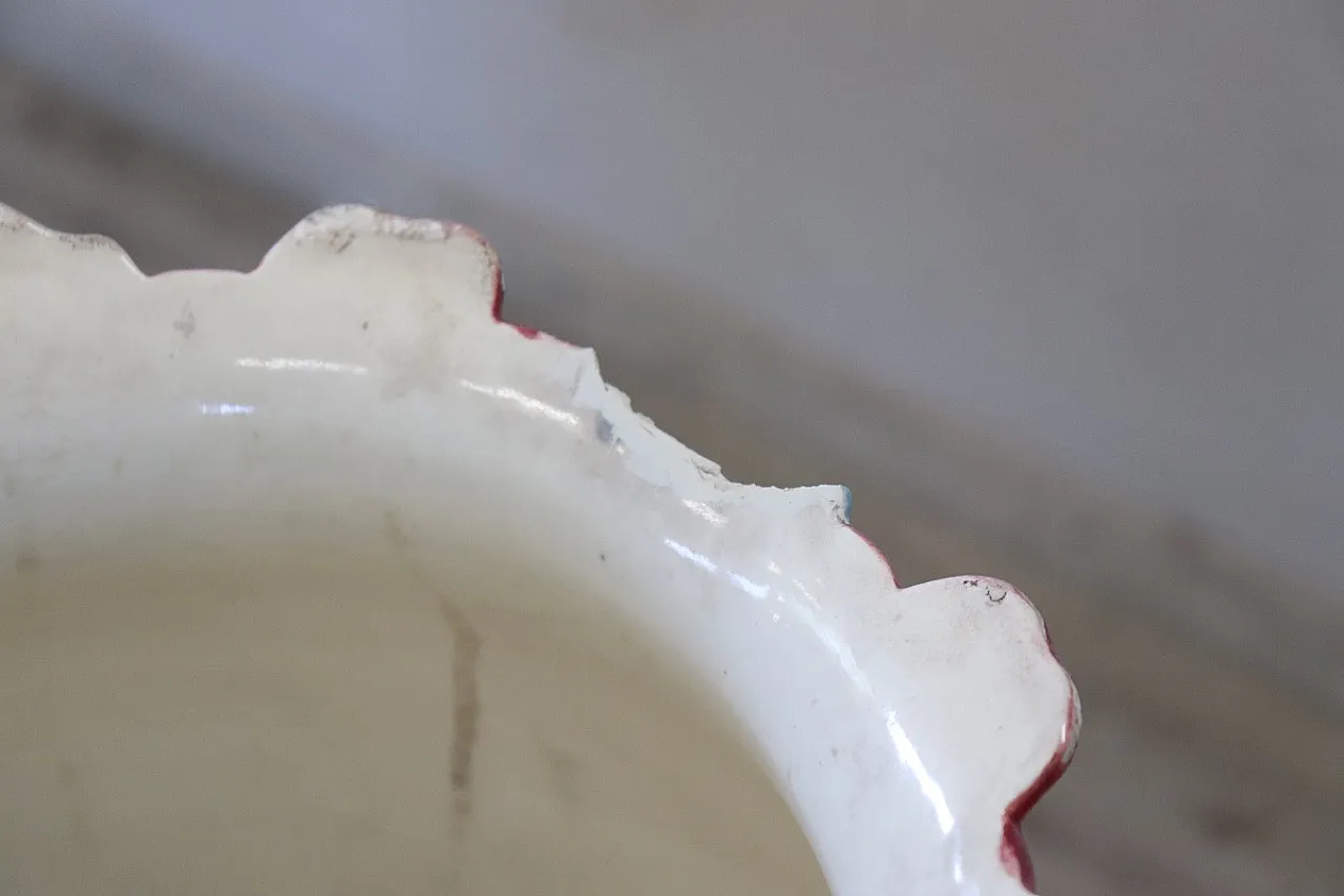 Vaso in ceramica con colonna Art Nouveau, inizi '900 7