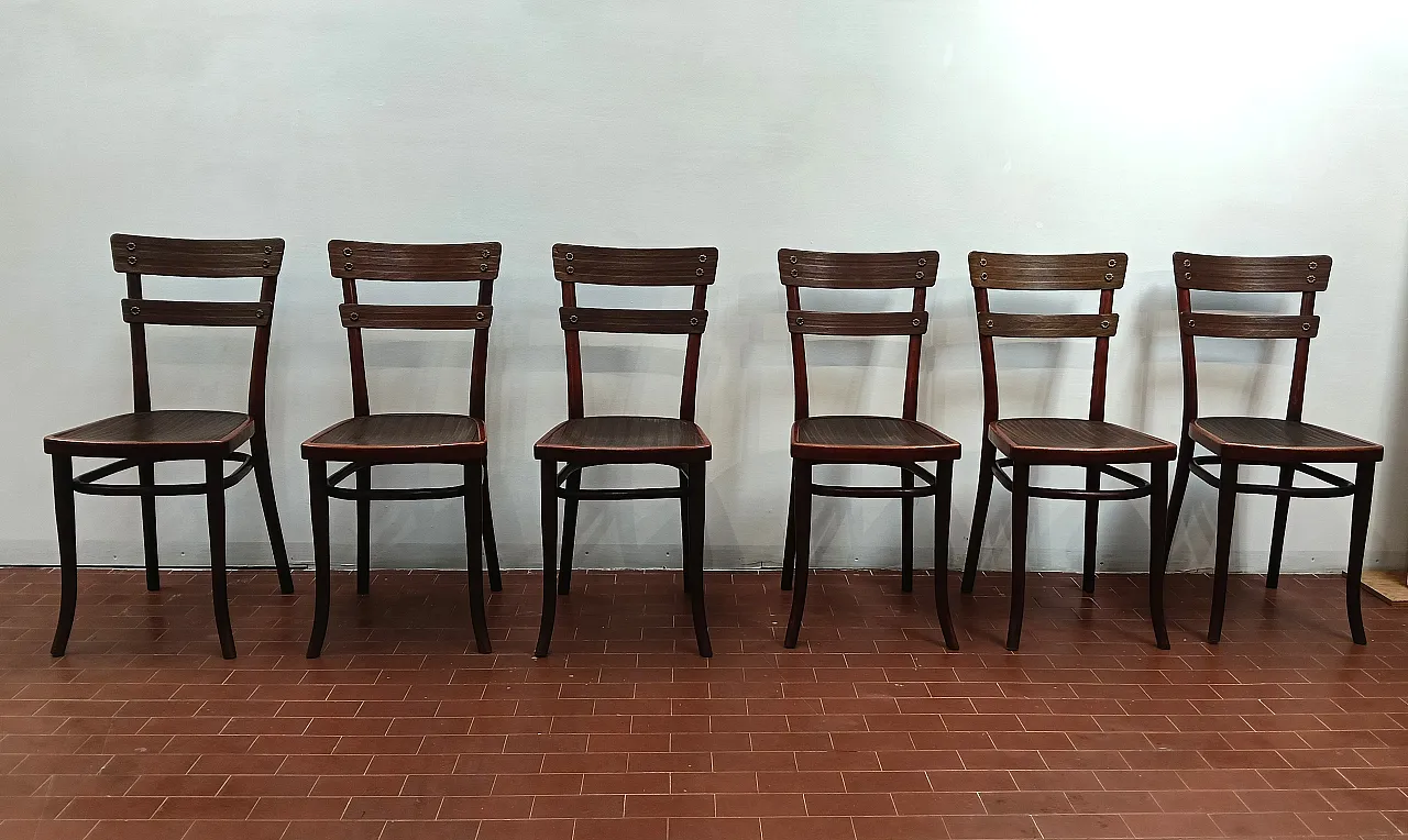 6 sedie Thonet, mod. 651, anni '30 1