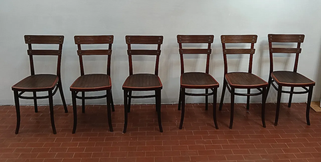 6 sedie Thonet, mod. 651, anni '30 7