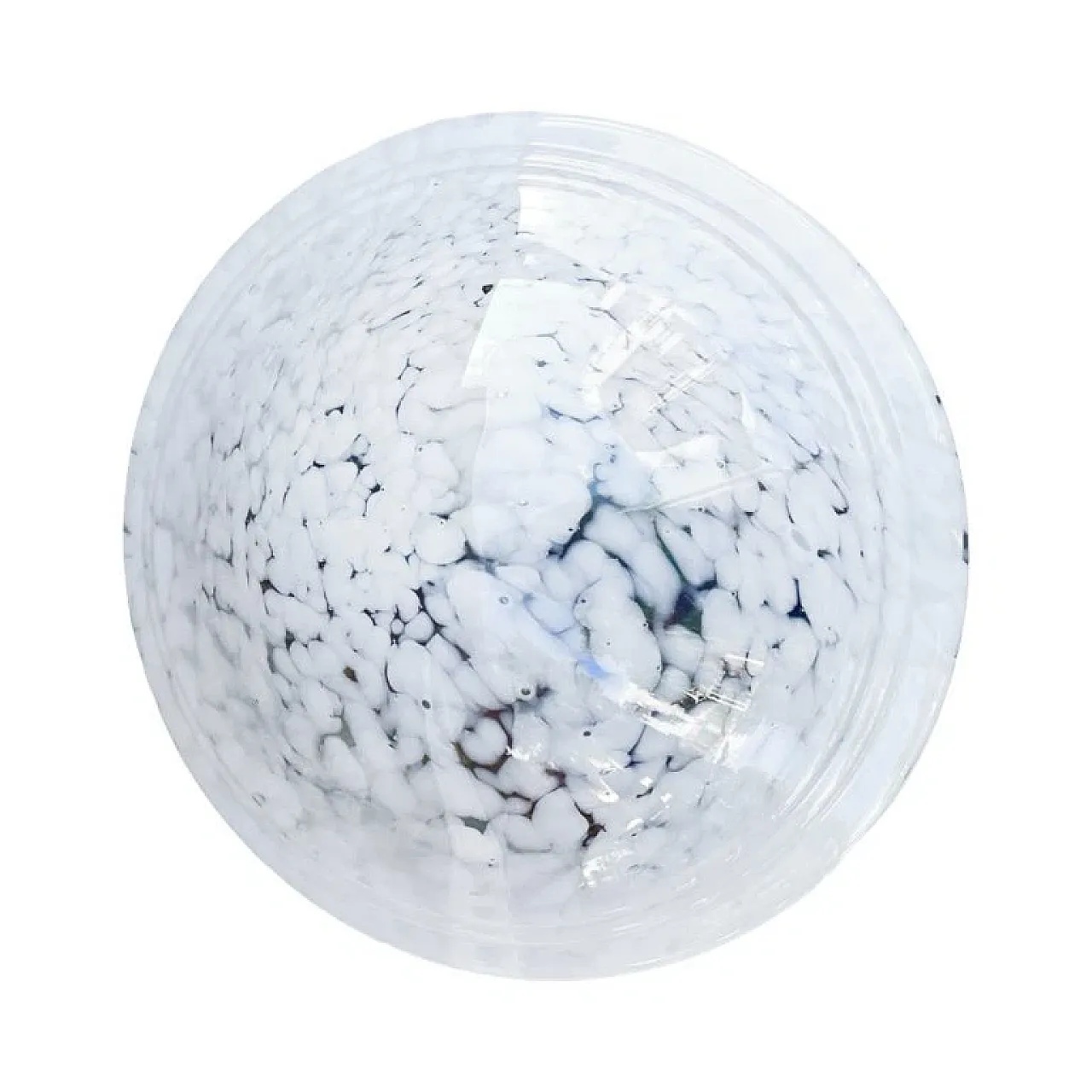 Lampada da soffitto in vetro artistico, anni '70 4