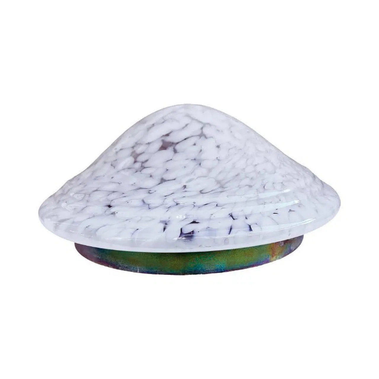 Lampada da soffitto in vetro artistico, anni '70 7