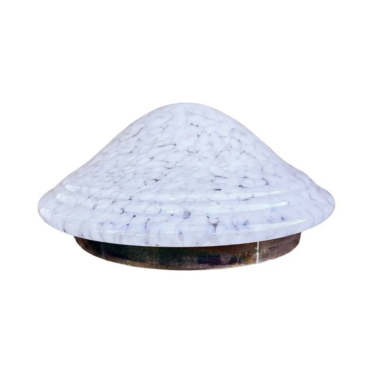 Lampada da soffitto in vetro artistico, anni '70 8