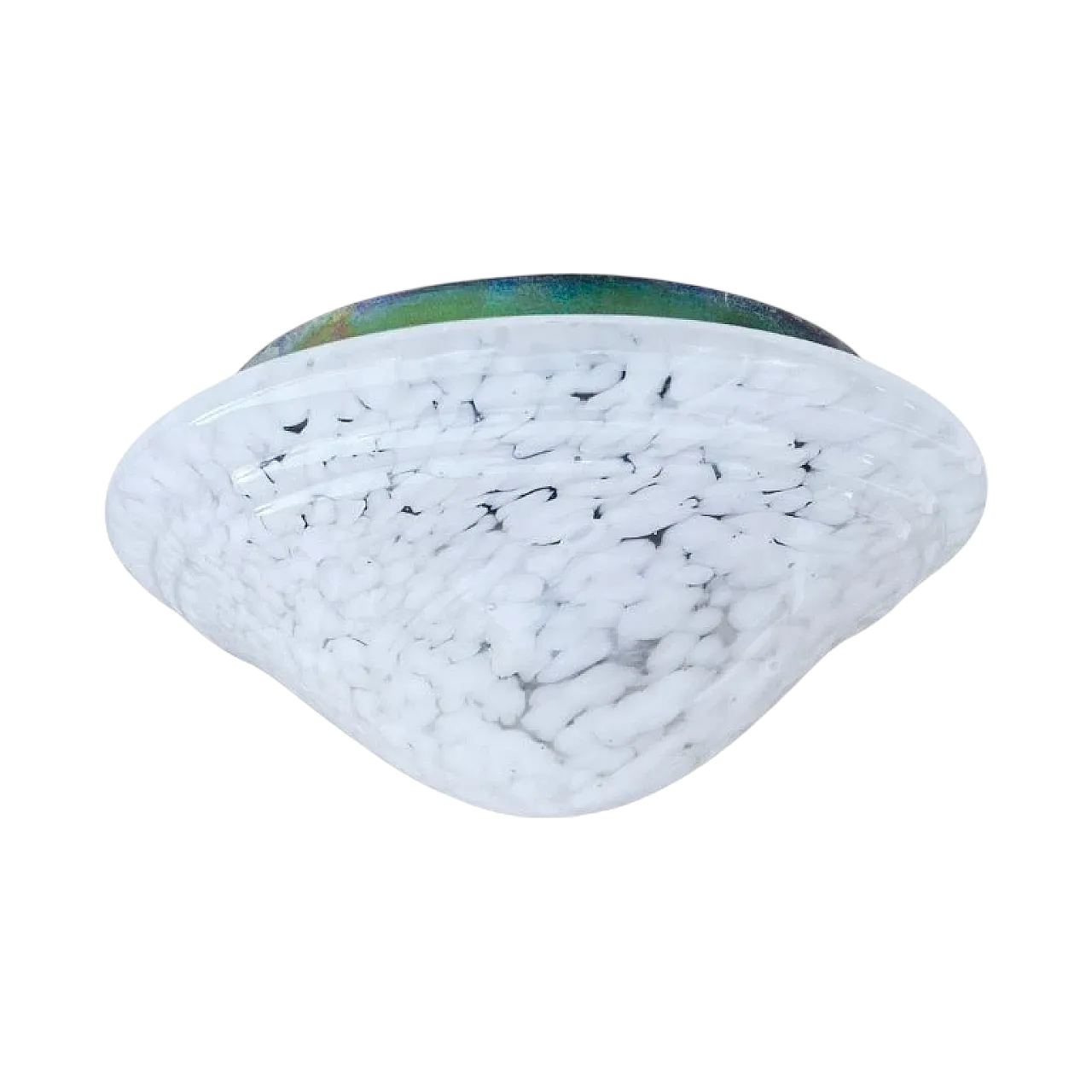 Lampada da soffitto in vetro artistico, anni '70 9