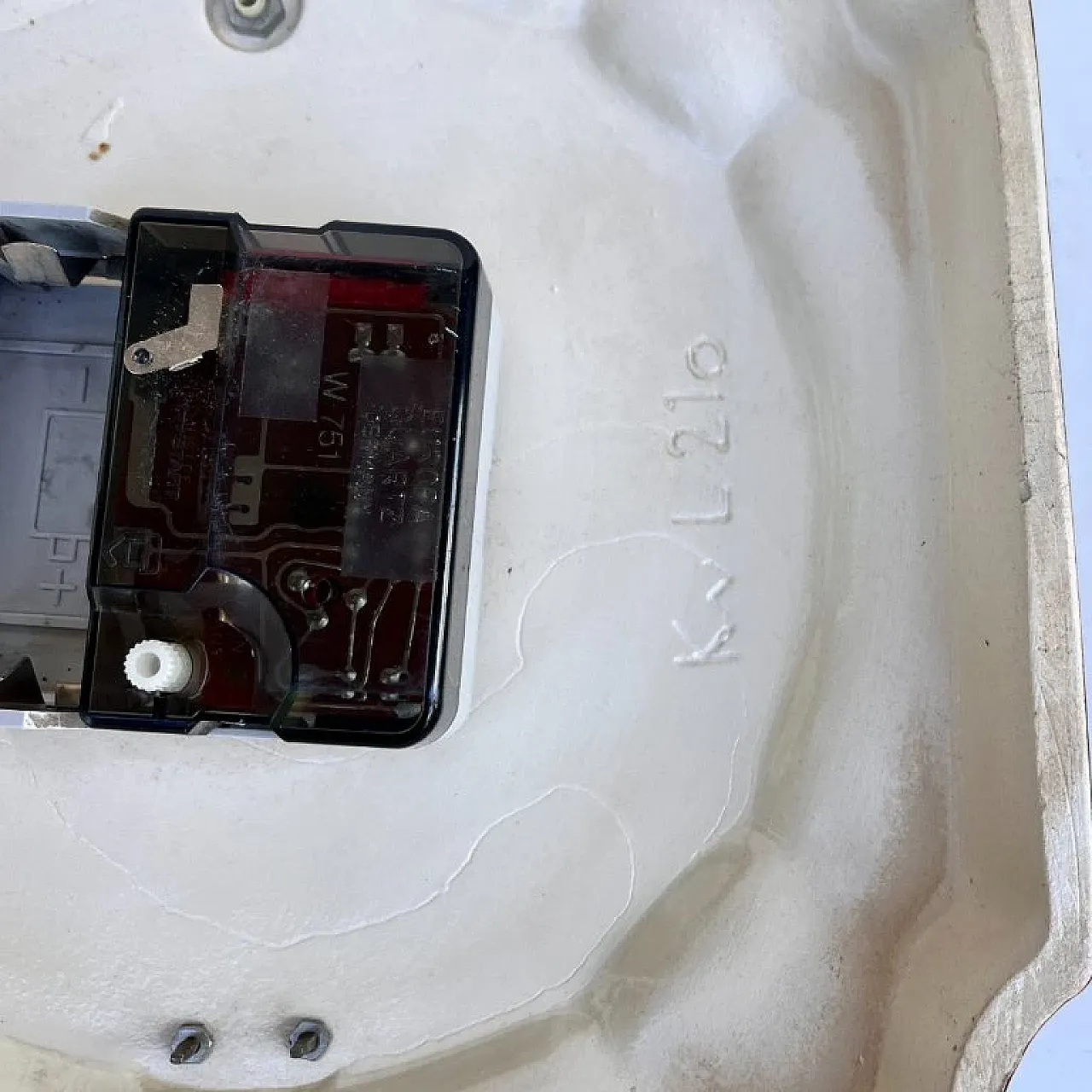 Kitchen Wall Clock in ceramic frame, 1970s 3