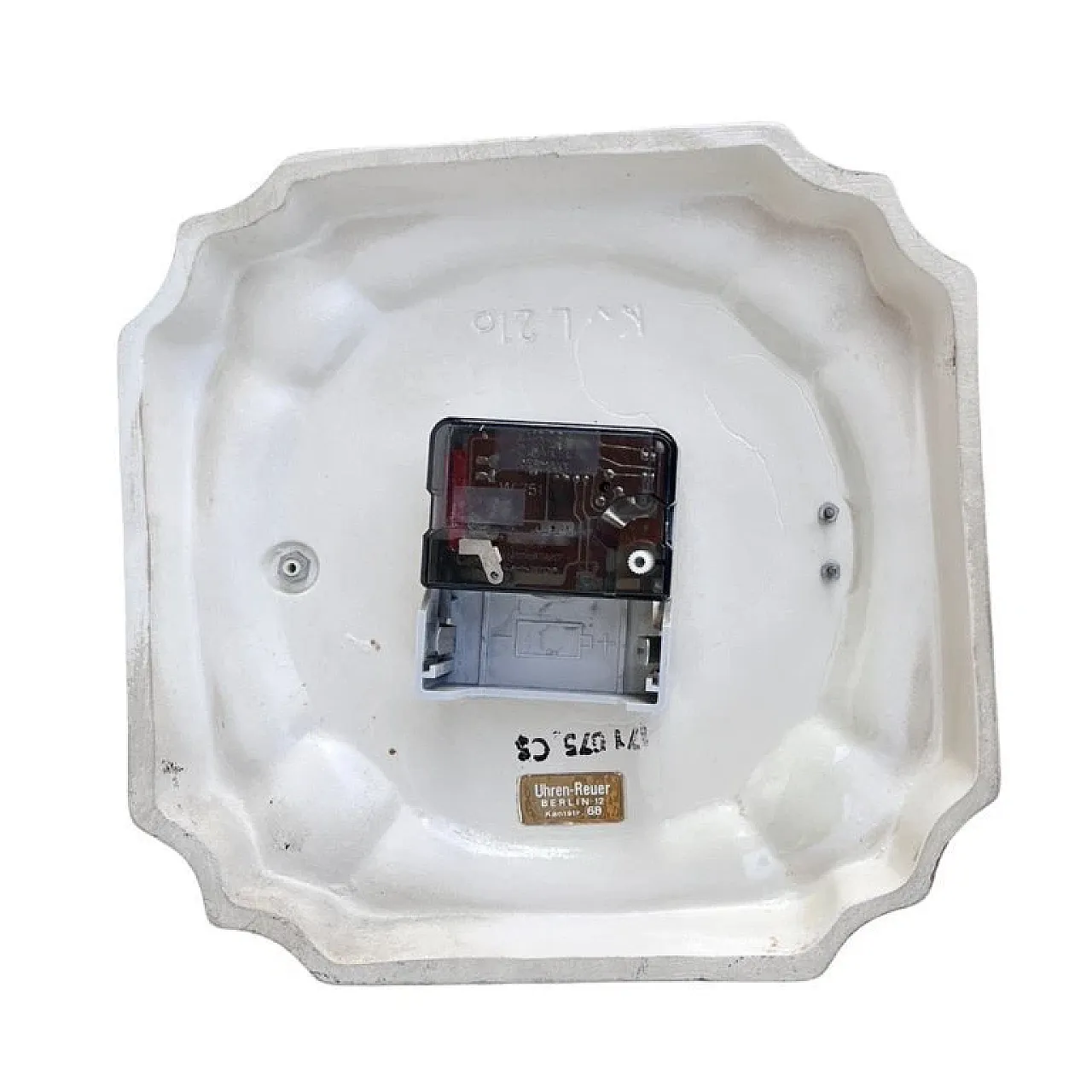 Kitchen Wall Clock in ceramic frame, 1970s 10