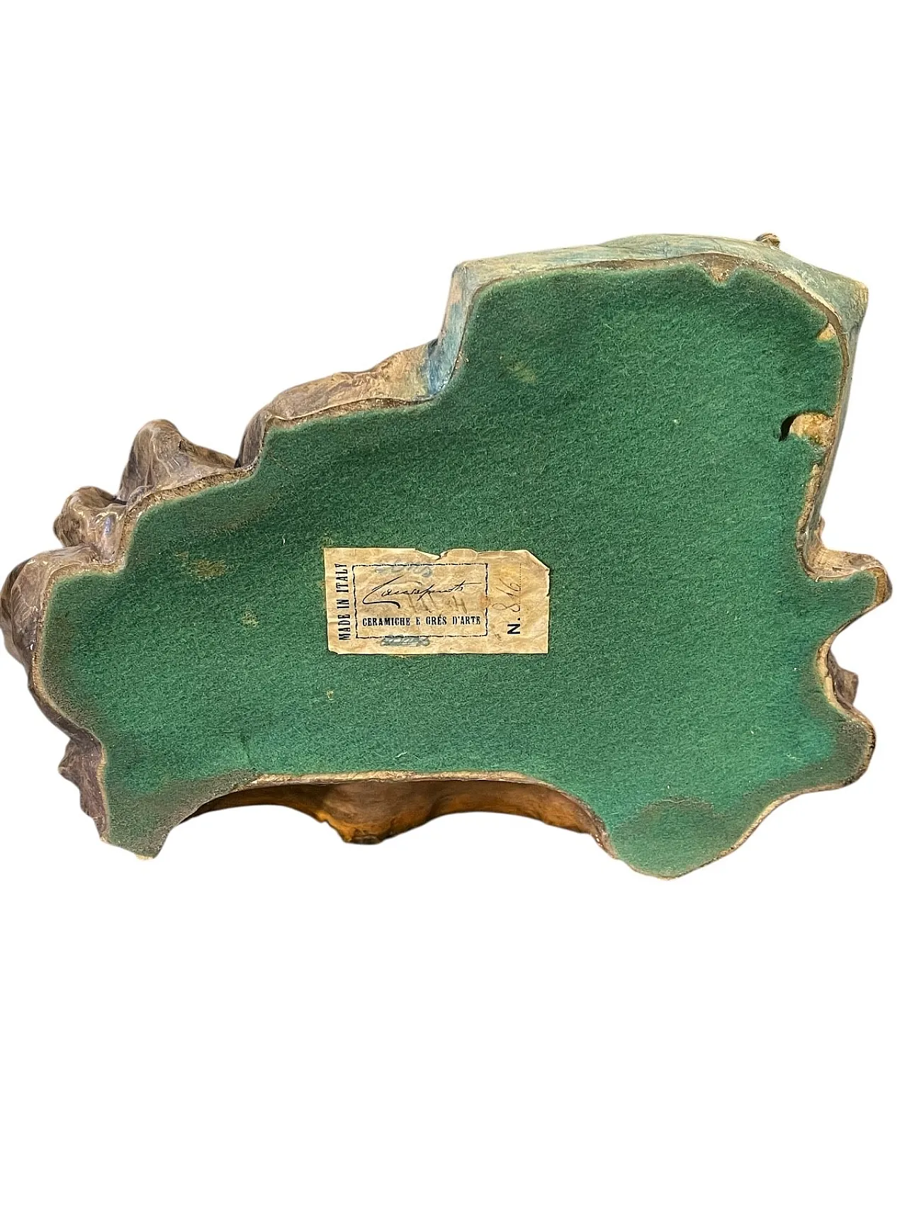 Mother with child by Guido Cacciapuoti in ceramic, 20th century 7