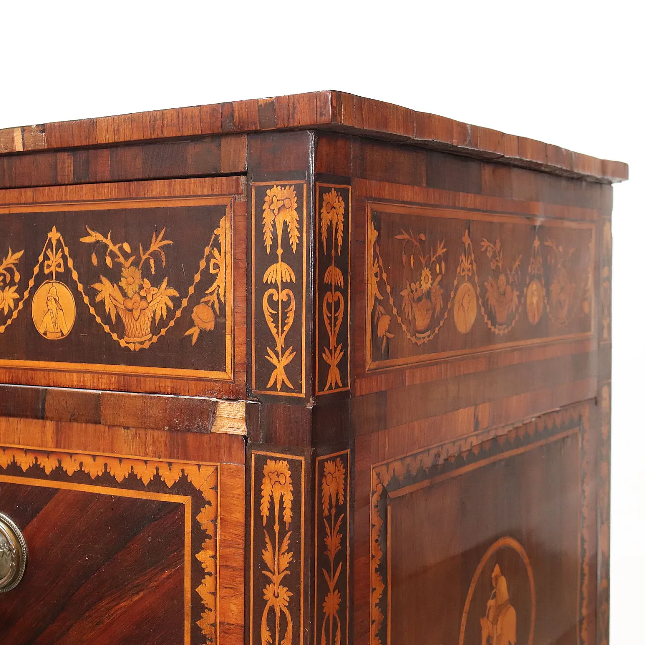 Coppia di cassettoni in noce e abete, '700 4